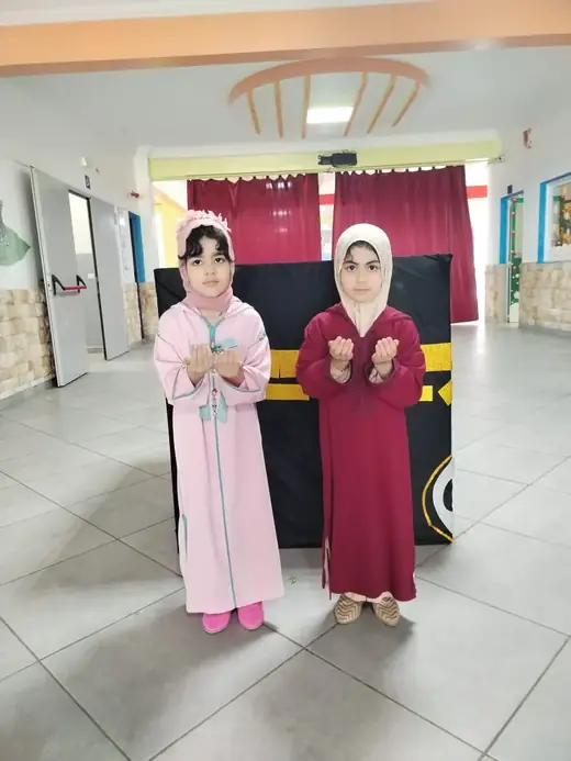 Élèves du préscolaire d’Ajial Jebrane lors d’un atelier pédagogique