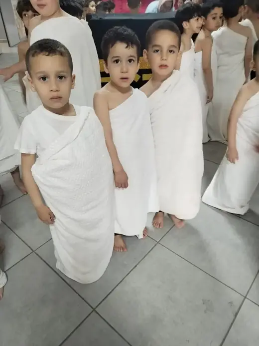 Élèves du préscolaire d’Ajial Jebrane lors d’un atelier pédagogique